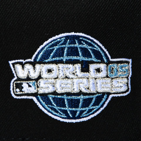 New Era 59Fifty Black and Blue Chicago White Sox 2005 World Series Patch Hat - Black, Indigo New Era