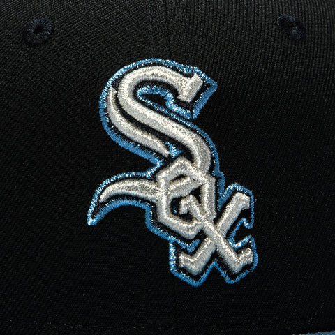 New Era 59Fifty Black and Blue Chicago White Sox 2005 World Series Patch Hat - Black, Indigo New Era