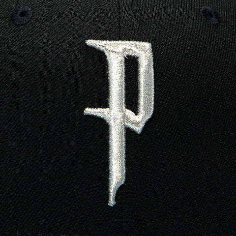 New Era 59Fifty Black and Blue Pittsburgh Pirates 2026 City Logo Patch Hat - Black, Indigo New Era