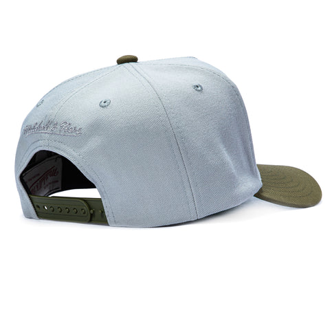 MN 2T TIGERS GRY/OLV SN Mitchell and Ness