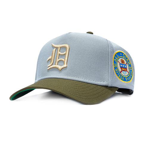 MN 2T TIGERS GRY/OLV SN Mitchell and Ness