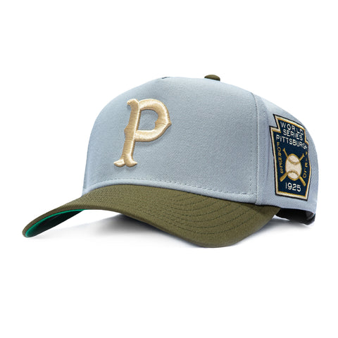MN 2T PIRATES GRY/OLV SN Mitchell and Ness