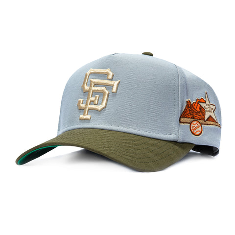 Mitchell & Ness Pro Pinch San Francisco Giants 1961 All Star Game Patch Snapback Hat - Grey, Olive