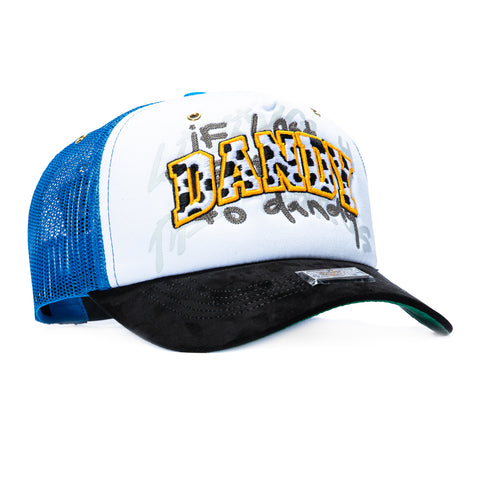 Dandy Hats Chunky Snapback Hat - Light Blue, Black Dandy Hats