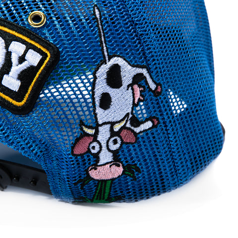 Dandy Hats Chunky Snapback Hat - Light Blue, Black Dandy Hats