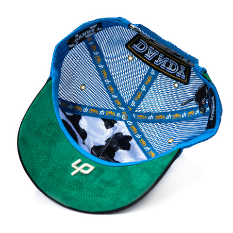 Dandy Hats Chunky Snapback Hat - Light Blue, Black Dandy Hats