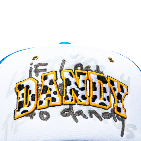 Dandy Hats Chunky Snapback Hat - Light Blue, Black Dandy Hats