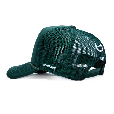Field Grade Think Different Snapback Mesh Trucker Hat - Green Field Grade