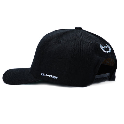 Field Grade F*ck Off Respectfully Madrigold Snapback Hat - Black Field Grade