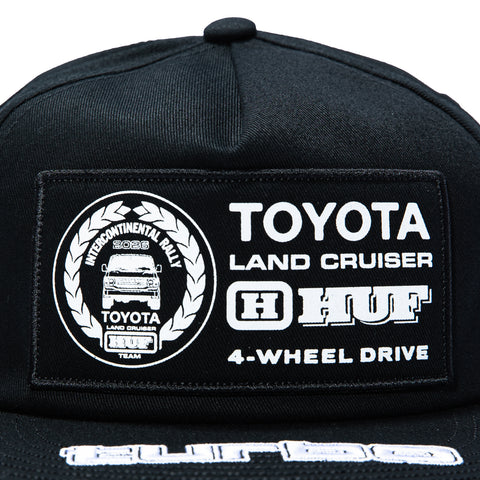 HUF Toyota Land Cruiser Rally Snapback Hat - Black Huf
