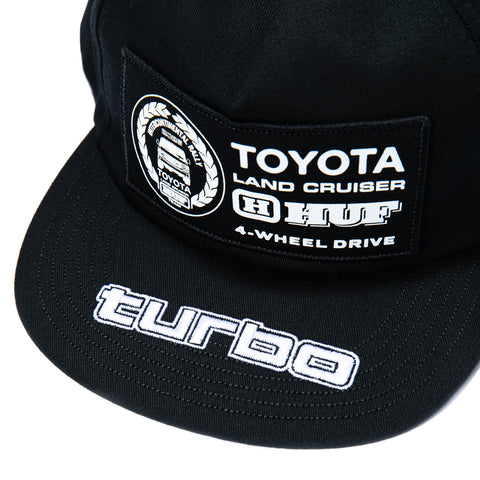 HUF Toyota Land Cruiser Rally Snapback Hat - Black Huf