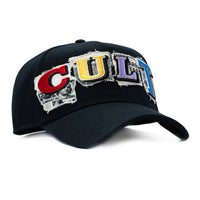 Cult of Individuality Newsprint Snapback Hat - Black Cult of Individuality