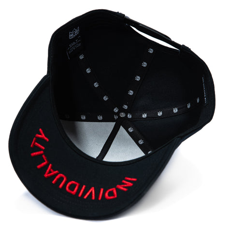 Cult of Individuality Newsprint Snapback Hat - Black Cult of Individuality