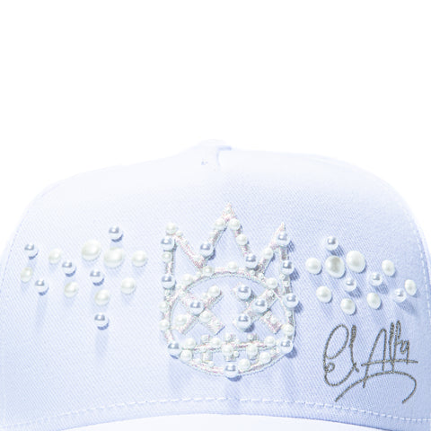 Cult of Individuality X El Alfa Pearl Snapback Hat - White Cult of Individuality