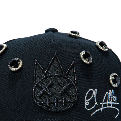Cult of Individuality X El Alfa Crystal Snapback Hat - Black Cult of Individuality