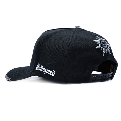 Godspeed Insignia G Logo Snapback Hat - Black, Red Godspeed