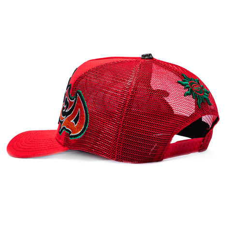 Godspeed Neo Trucker Snapback Hat - Red Godspeed