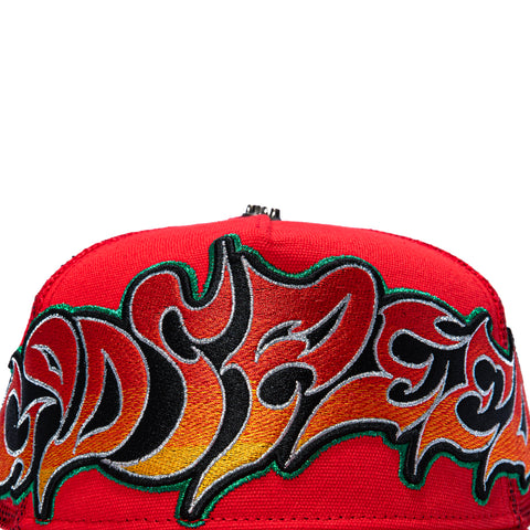 Godspeed Neo Trucker Snapback Hat - Red Godspeed