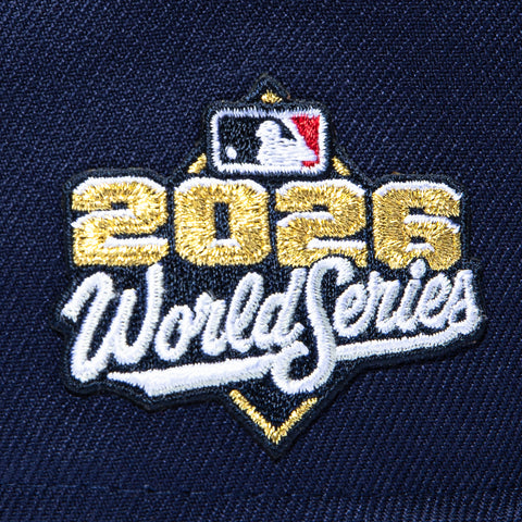 New Era 59Fifty Milwaukee Brewers 2026 World Series Patch Home Hat - Navy New Era