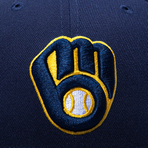New Era 59Fifty Milwaukee Brewers 2026 World Series Patch Home Hat - Navy New Era