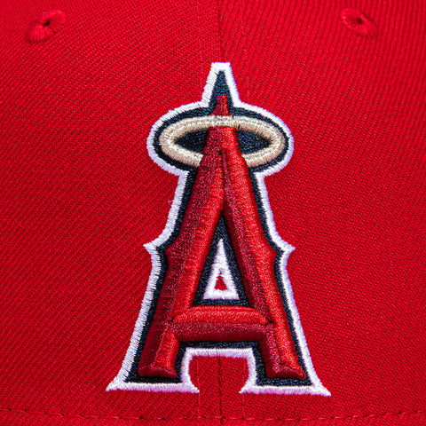 New Era 59Fifty Los Angeles Angels 2002 World Series Patch Hat - Red