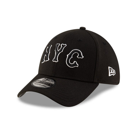 New Era 39Thirty New York Mets 2024 City Connect Stretch Fitted Hat - Black, White New Era