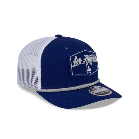 New Era 9Seventy Los Angeles Dodgers Snapback Trucker Pitch Hat - Royal, White