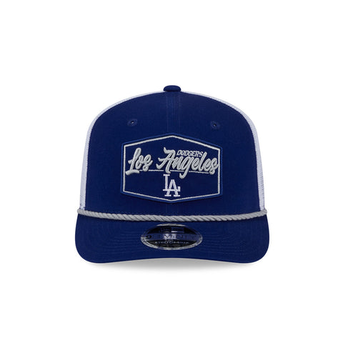 New Era 9Seventy Los Angeles Dodgers Snapback Trucker Pitch Hat - Royal, White