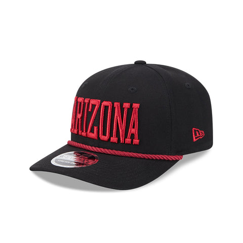 New Era 9Seventy Arizona Diamondbacks Snapback Rope Wordmark Hat - Black, Red