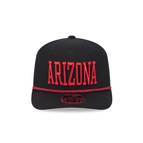 New Era 9Seventy Arizona Diamondbacks Snapback Rope Wordmark Hat - Black, Red