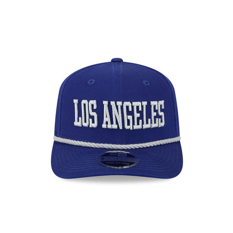 New Era 9Seventy Los Angeles Dodgers Snapback Wordmark Rope Hat - Royal