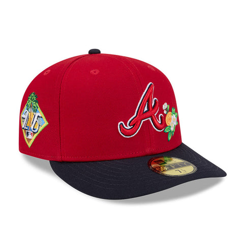 New Era 59Fifty Atlanta Braves 2026 Florida Spring Training Pre-Curved Hat - Red, Navy New Era