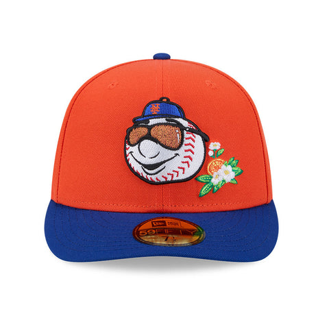 New Era 59Fifty New York Mets 2026 Florida Spring Training Pre-Curved Hat - Orange, Royal New Era