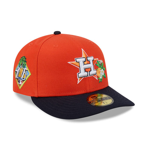 New Era 59Fifty Houston Astros 2026 Florida Spring Training Pre-Curved Hat - Orange, Navy New Era