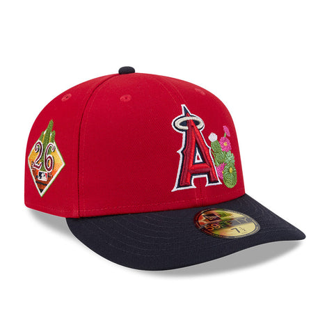 New Era 59Fifty Los Angeles Angels 2026 Arizona Spring Training Pre-Curved Hat - Red, Navy New Era
