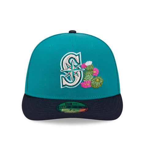 New Era 59Fifty Seattle Mariners 2026 Arizona Spring Training Pre-Curved Hat - Teal, Navy New Era