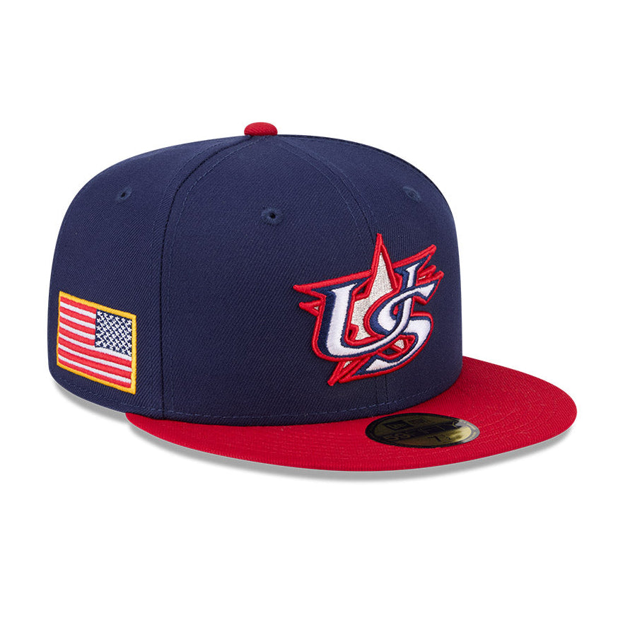 New Era 59Fifty USA 2026 World Baseball Classic USA Flag Patch On