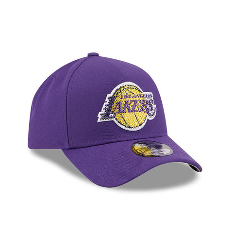 New Era 9Forty A-Frame 2026 NBA Draft Los Angeles Lakers Rhinestone Snapback Hat - Purple New Era