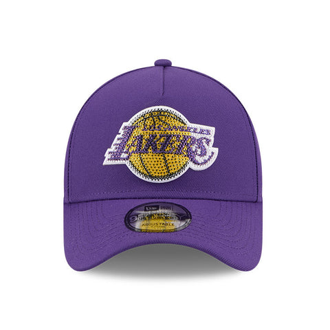 New Era 9Forty A-Frame 2026 NBA Draft Los Angeles Lakers Rhinestone Snapback Hat - Purple New Era