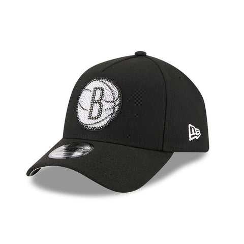New Era 9Forty A-Frame 2026 NBA Draft Brooklyn Nets Rhinestone Snapback Hat - Black New Era