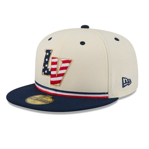 New Era 59Fifty 2026 MLB 4th of July Las Vegas Aviators 250th Anniversary Patch Hat - White, Royal New Era