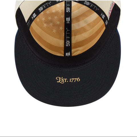 New Era 59Fifty 2026 MLB 4th of July Las Vegas Aviators 250th Anniversary Patch Hat - White, Royal New Era
