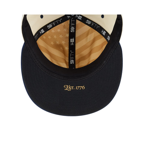 New Era 59Fifty 2026 MLB 4th of July New York Mets 250th Anniversary Patch Hat - White, Royal