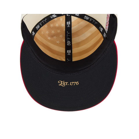 New Era 59Fifty 2026 MLB 4th of July Arizona Diamondbacks 250th Anniversary Patch Hat - White, Red