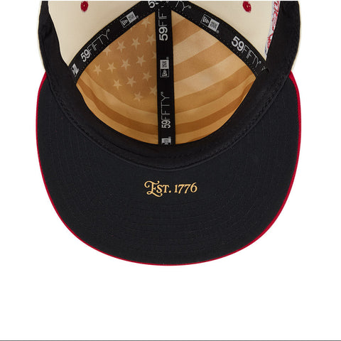 New Era 59Fifty 2026 MLB 4th of July San Francisco Giants 250th Anniversary Patch Hat - White, Red