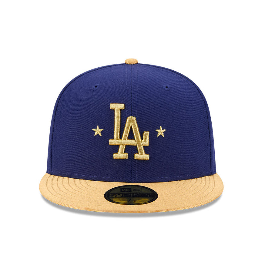 【新品未使用】LA Dodgers 2025 Gold LP 59FIFTY New Era 59Fifty Los Angeles Dodgers 2025 World Series Patch Gold