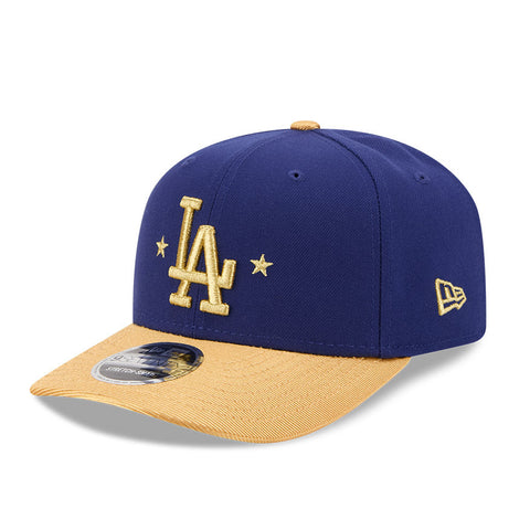 New Era 9Seventy Los Angeles Dodgers 2025 World Series Patch Gold Stretch-Snap Hat - Royal, Gold New Era