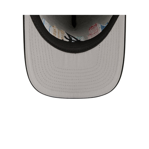 New Era 9Fifty A-Frame Atlanta Braves Skyline Snapback Hat - Black New Era
