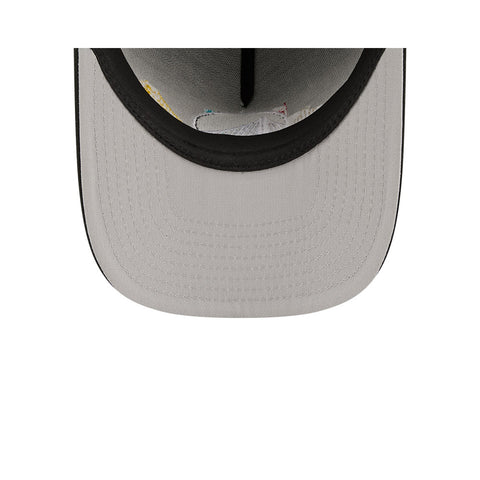 New Era 9Fifty A-Frame Golden State Warriors Skyline Snapback Hat - Black New Era