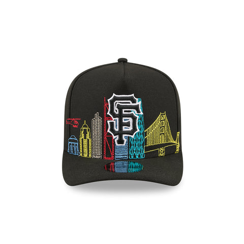 New Era 9Fifty A-Frame San Francisco Giants Skyline Snapback Hat - Black New Era
